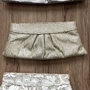 Lauren Merkin Clutch Gold Sequins NWOT